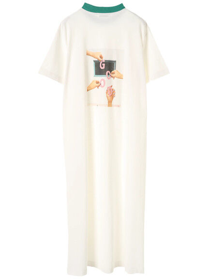 【earth music&ecology】菅沼ゆりデザイン ロングTシャツワンピ