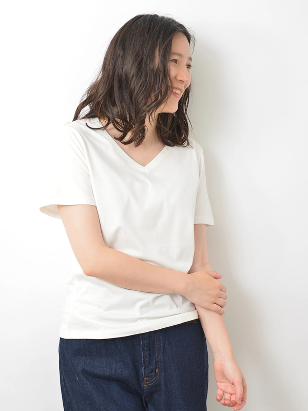 アウトレット ベーシックvネックtシャツ ホワイト 杢グレー ブラック ピンク ブラウン イエロー グリーン ネイビー Earth Music Ecology アースミュージックアンドエコロジー のレディースカットソー 1c96l1c0300 ファッション通販のstripe Club