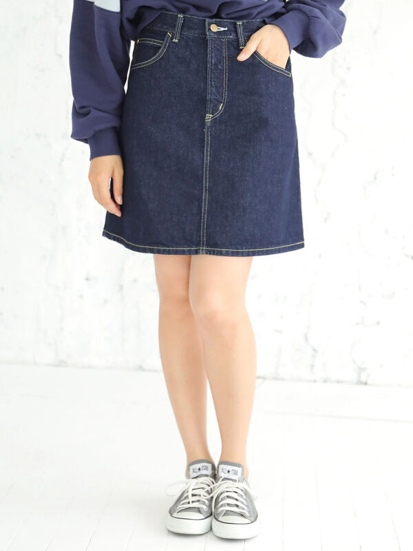 アウトレット Lee Eathデニムミディスカート インディゴ ダークインディゴ Earth Music Ecology アースミュージックアンドエコロジー のレディーススカート 1j93l0l0100 ファッション通販のstripe Club