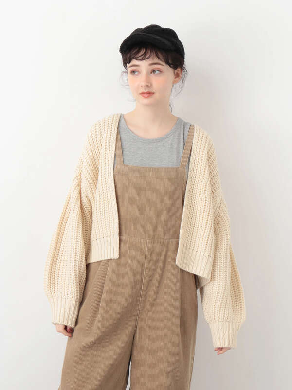 アウトレット ざっくりショートニットカーディガン アイボリー 杢グレー テラコッタ ライトブラウン ネイビー ラベンダー Earth Music Ecology アースミュージックアンドエコロジー のレディースカーディガン 1d93l2d0300 ファッション通販のstripe Club