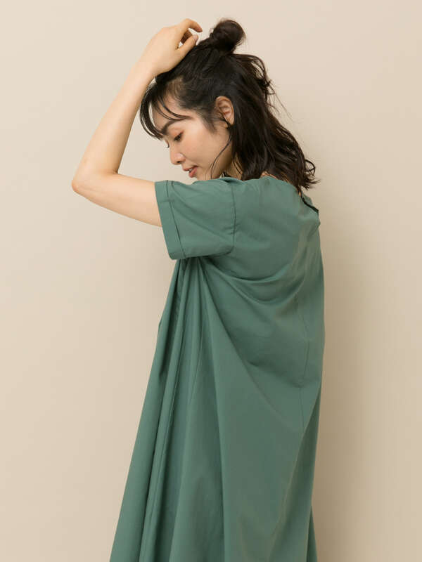 アウトレット 古着 Aラインクルーネックワンピース ブラック ベージュ ブラウン ダークグリーン Earth Music Ecology アースミュージックアンドエコロジー のレディースワンピース 1c96l0h0900 ファッション通販のstripe Club