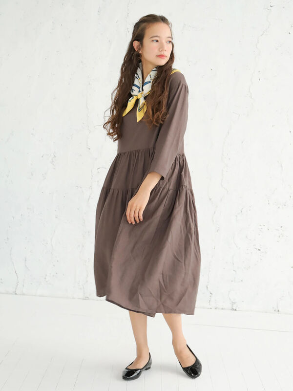 アウトレット ティアードフレアワンピース ブラック モカ ブラックウォッチグリーン Earth Music Ecology アース ミュージックアンドエコロジー のレディースワンピース 1c93l0h1000 ファッション通販のstripe Club