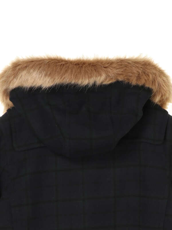 アウトレット フルフルダッフルコート チェック チェックネイビー Earth Music Ecology アースミュージックアンドエコロジー のレディースコート 1h94l0z0500 ファッション通販のstripe Club