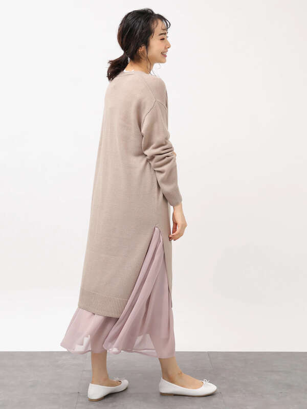 アウトレット ロングニットカーディガン アイボリー ブラック ベージュ モカ Earth Music Ecology アースミュージックアンドエコロジー のレディースカーディガン 1c93l2d0400 ファッション通販のstripe Club