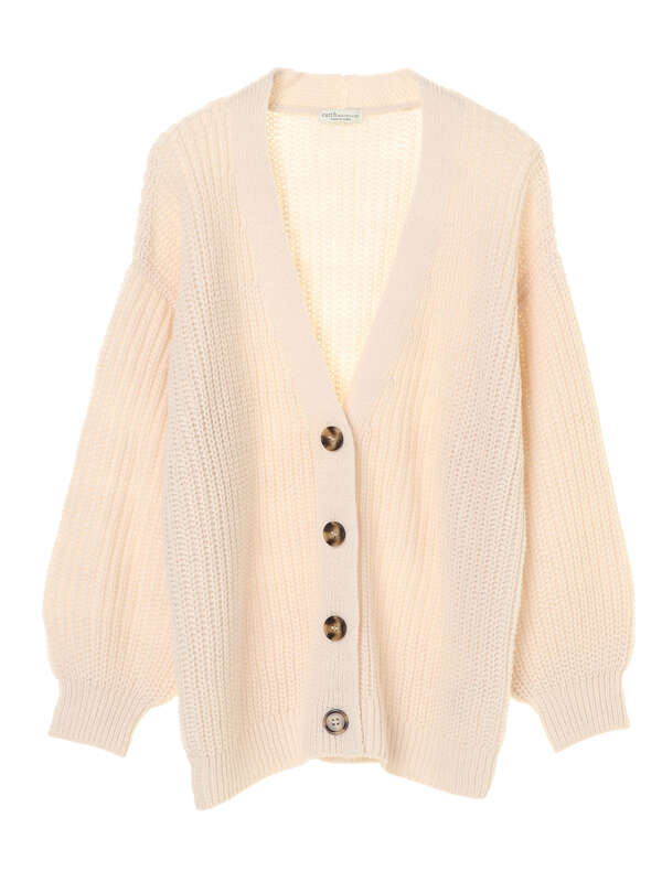 アウトレット 畦ニットチュニックカーディガン アイボリー 杢グレー ミント ラベンダー Earth Music Ecology アースミュージックアンドエコロジー のレディースカーディガン 1b01l2d0130 ファッション通販のstripe Club