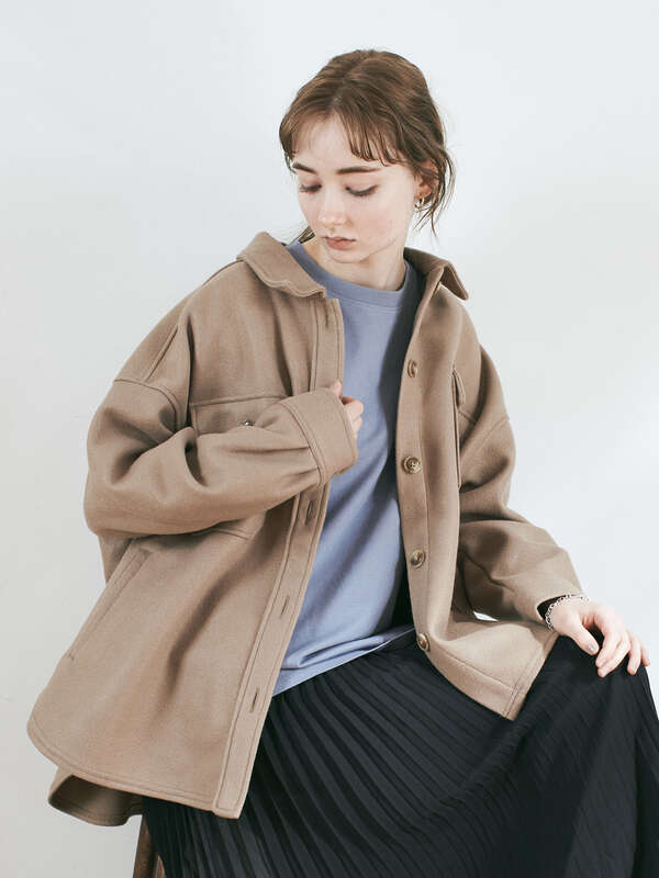 アウトレット Cpoシャツアウター ベージュ グレーベージュ エクリュ ローズ ローズ Earth Music Ecology アースミュージックアンドエコロジー のレディースジャケット 1c01l0y0930 ファッション通販のstripe Club