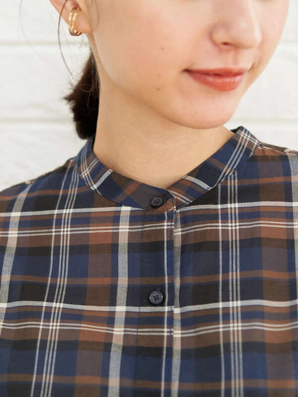 アウトレット 60ローンシャツワンピース グレー レッド ベージュ ブラウン イエロー ネイビー Earth Music Ecology アースミュージックアンドエコロジー のレディースワンピース 1c02l0h1190 ファッション通販のstripe Club