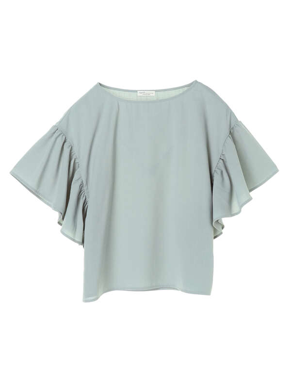 アウトレット フリルスリーブブラウス オフホワイト ピンク ベージュ イエロー ミント ネイビー ドット ドットブラック Earth Music Ecology アースミュージックアンドエコロジー のレディースシャツ ブラウス 1b06l0a0100 ファッション通販のstripe Club