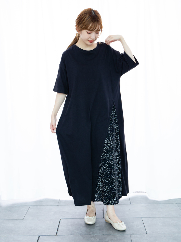 古着 アシメスリット異素材ドッキングワンピース ブラック モカ ネイビー Earth Music Ecology アースミュージックアンドエコロジー のレディースワンピース 1c06l1h0500 ファッション通販のstripe Club 古着 アシメスリット異素材ドッキングワンピース ブラック モカ ネイビー Earth Music Ecology アースミュージックアンドエコロジー のレディースワンピース 1c06l1h0500 ファッション通販のstripe Club