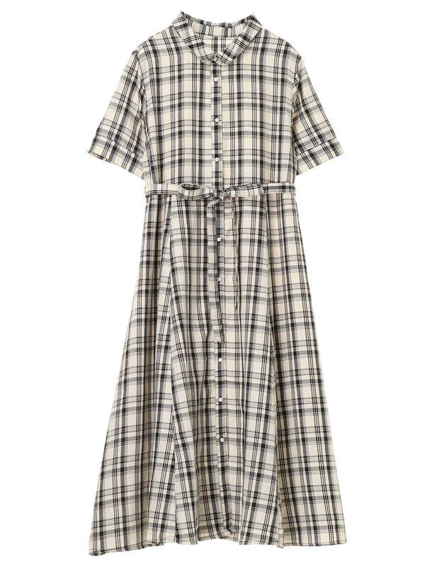 アウトレット ウエスト切替ワンピース ピンク ブルーグリーン チェックネイビー チェック チェックベージュ Earth Music Ecology アースミュージックアンドエコロジー のレディースワンピース 1b02l0h0400 ファッション通販のstripe Club