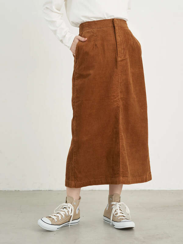 アウトレット Cotton Usaコーデュロイスカート ベージュ キャメル ブルー Earth Music Ecology アースミュージックアンドエコロジー のレディーススカート 1c04l0l0100 ファッション通販のstripe Club