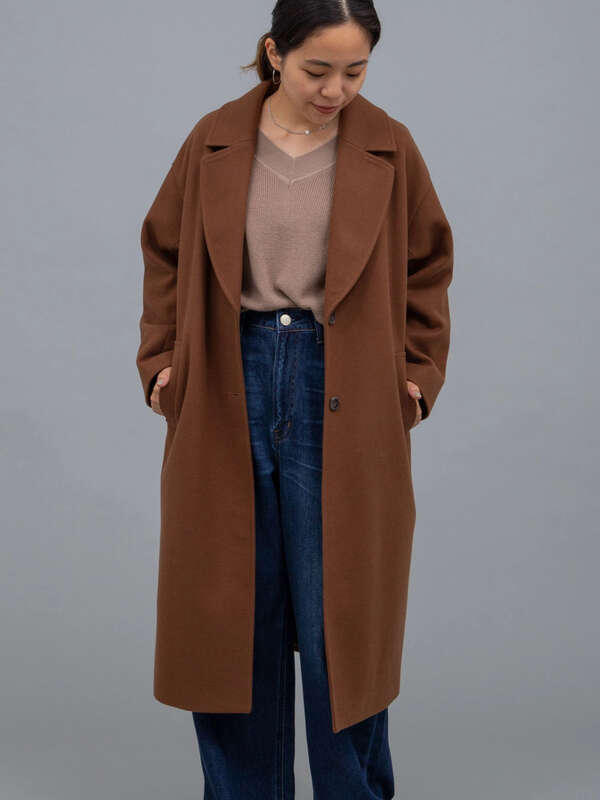 アウトレット 古着 オシャ見えコート チェスター アイボリー 杢グレー ベージュ ブラウン ミント Earth Music Ecology アースミュージックアンドエコロジー のレディースコート 1b04l0z0100 ファッション通販のstripe Club