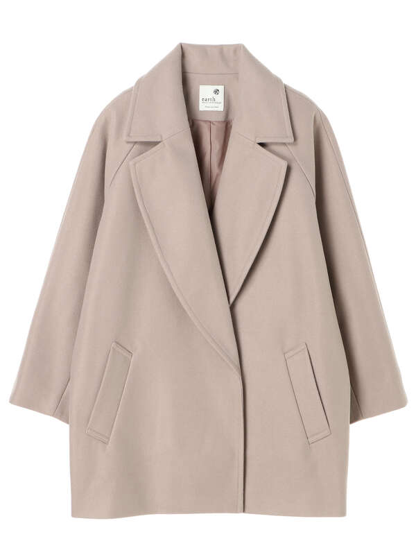 アウトレット ミドル丈コート 杢グレー ベージュ Earth Music Ecology アースミュージックアンドエコロジー のレディースコート 1b07l0z0800 ファッション通販のstripe Club