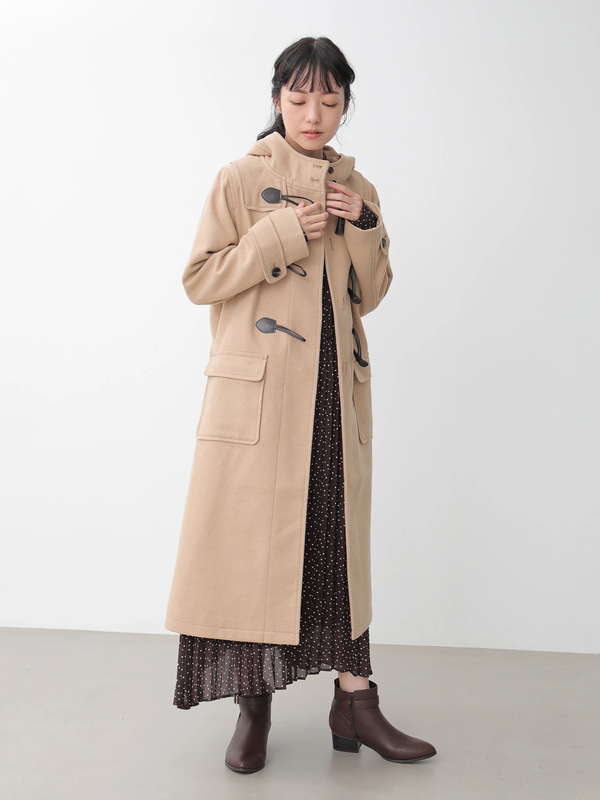 アウトレット ロングダッフルコート ベージュ カーキ ネイビー Earth Music Ecology アースミュージックアンドエコロジー のレディースコート 1c07l0z0600 ファッション通販のstripe Club