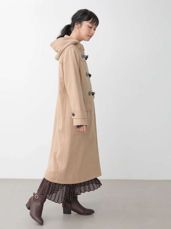 アウトレット ロングダッフルコート ベージュ カーキ ネイビー Earth Music Ecology アースミュージックアンドエコロジー のレディースコート 1c07l0z0600 ファッション通販のstripe Club