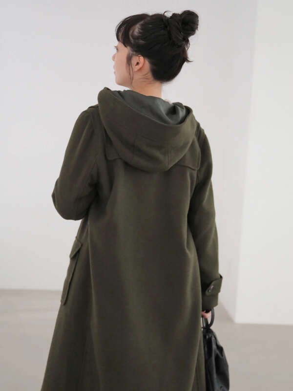 アウトレット ロングダッフルコート ベージュ カーキ ネイビー Earth Music Ecology アース ミュージックアンドエコロジー のレディースコート 1c07l0z0600 ファッション通販のstripe Club