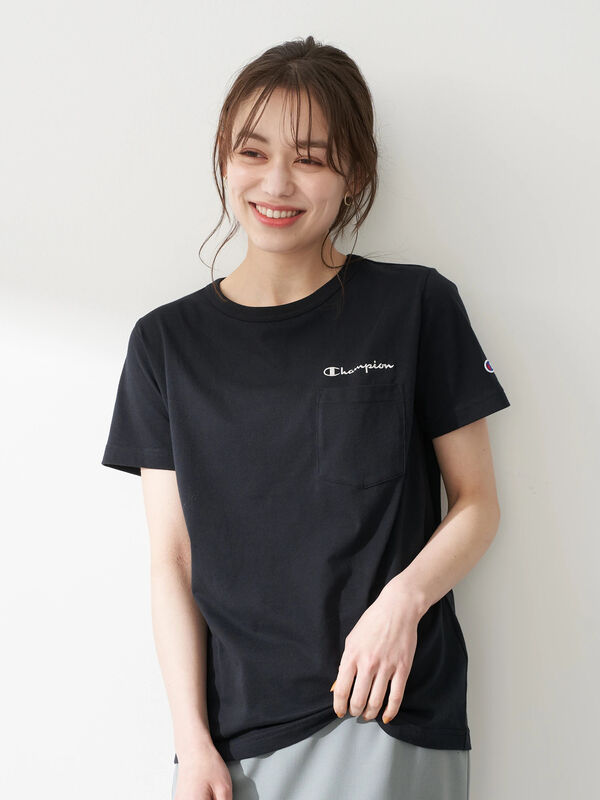 Champion Earthポケット付きtシャツ ホワイト ブラック モカ カーキ Earth Music Ecology アースミュージックアンドエコロジー のレディースカットソー 1j11l1c0600 ファッション通販のstripe Club