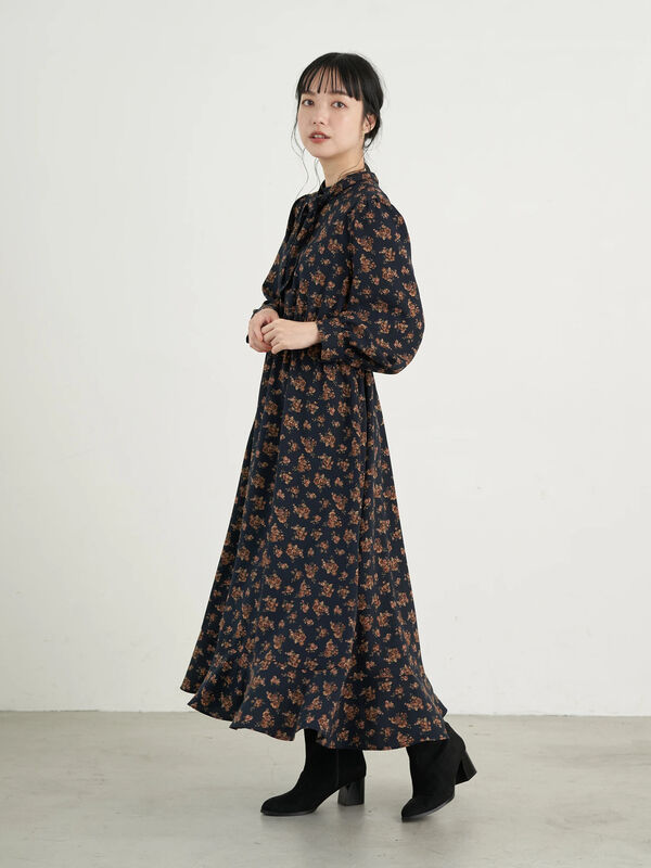 アウトレット 古着 3wayフラワーワンピース ブラック ブラウン Earth Music Ecology アースミュージック アンドエコロジー のレディースワンピース 1b04l0h0500 ファッション通販のstripe Club