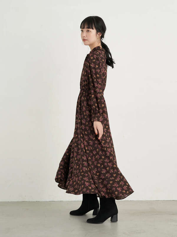 アウトレット 3wayフラワーワンピース ブラック ブラウン Earth Music Ecology アース ミュージックアンドエコロジー のレディースワンピース 1b04l0h0500 ファッション通販のstripe Club