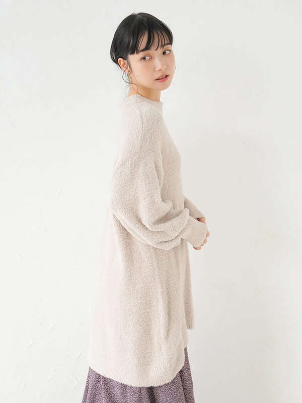 アウトレット ｗｅｂ限定大きな 小さなサイズ ふわふわポメラニアンニットワンピース アイボリー ピンク ライトベージュ ラベンダー Earth Music Ecology アースミュージックアンドエコロジー のレディースワンピース 1b07l2h0160 ファッション通販の