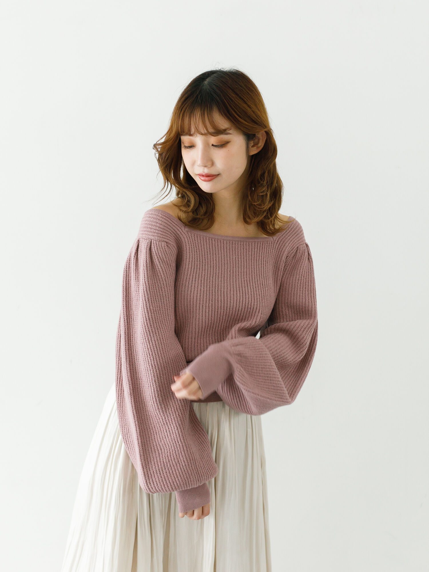 高い品質 バックリボンニットプルオーバー