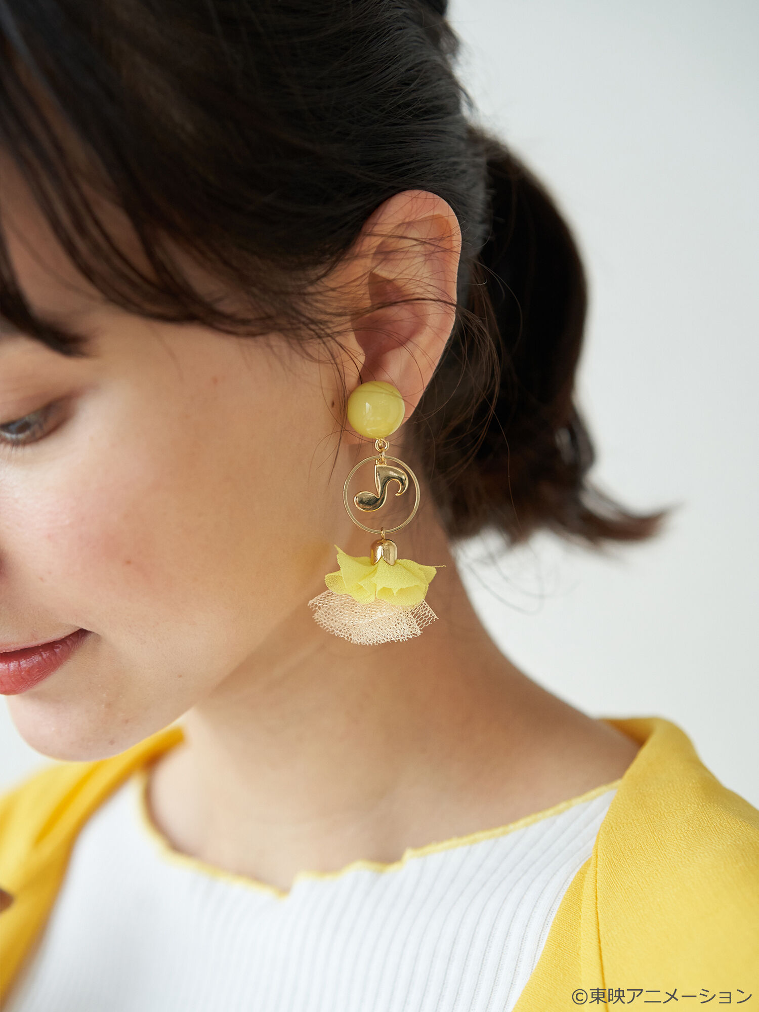 本物保証 Music Ecology コラボ ハナちゃん モデル フリルピアス おジャ魔女どれみ Earth テレビ アニメ キャラクターグッズ Backofficescandinavia Se