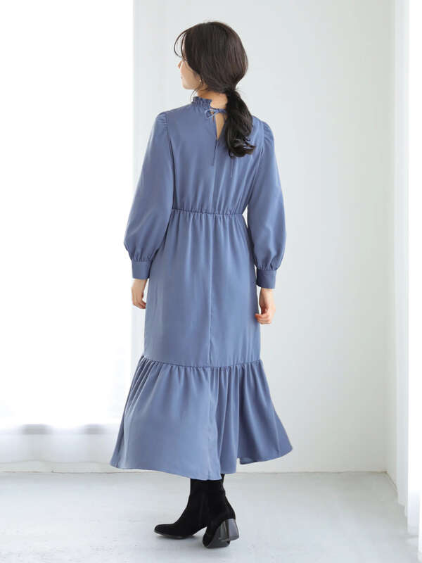 アウトレット クラシカルワンピース ブラック ライトベージュ ブルー Earth Music Ecology アースミュージックアンドエコロジー のレディースワンピース 1b07l0h0100 ファッション通販のstripe Club