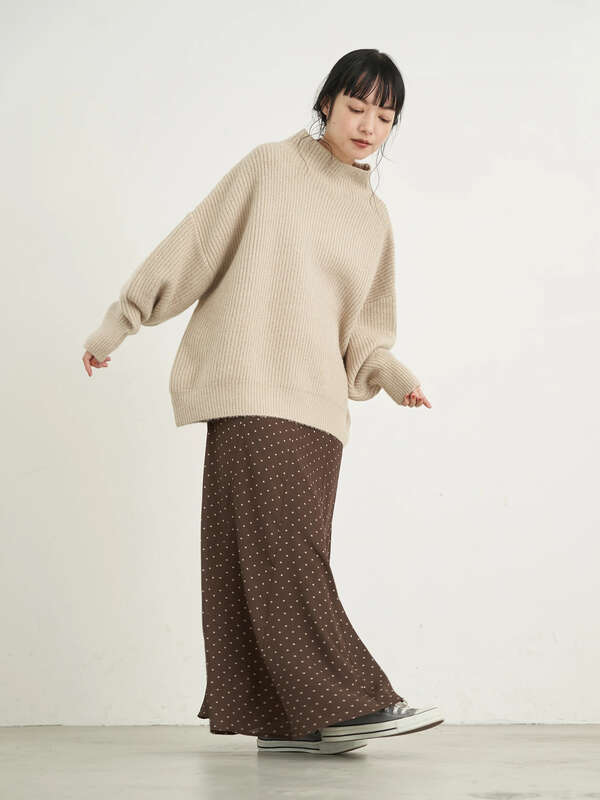 アウトレット Web限定 ゆるふわハイネックニットプルオーバー ライトベージュ ベージュ ミント ラベンダー Earth Music Ecology アースミュージックアンドエコロジー のレディースニット セーター Ba04l2c00 ファッション通販のstripe Club