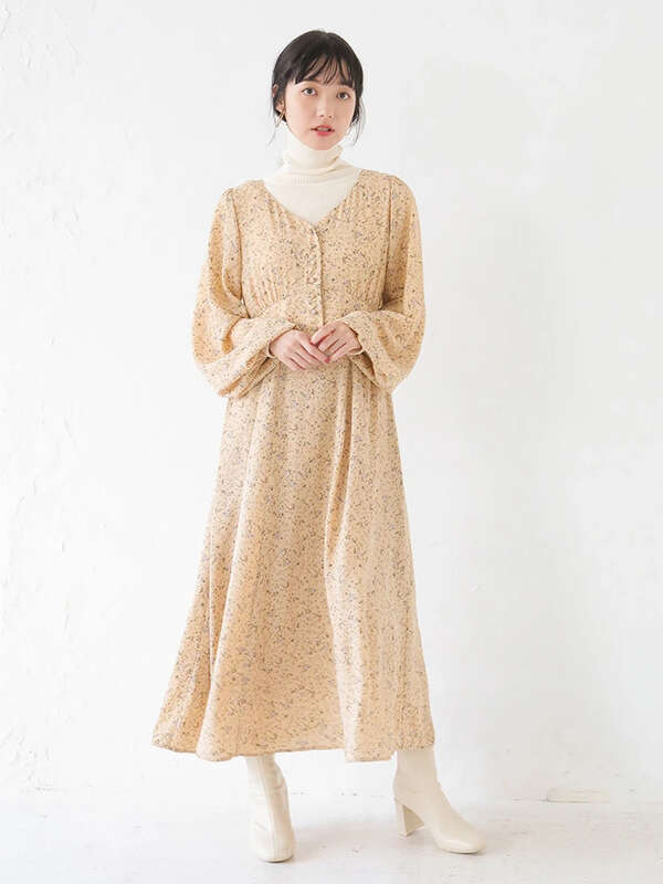 アウトレット エンパイアワンピース ブラック ライトベージュ ラベンダー Earth Music Ecology アースミュージックアンドエコロジー のレディースワンピース 1b11l0h0130 ファッション通販のstripe Club