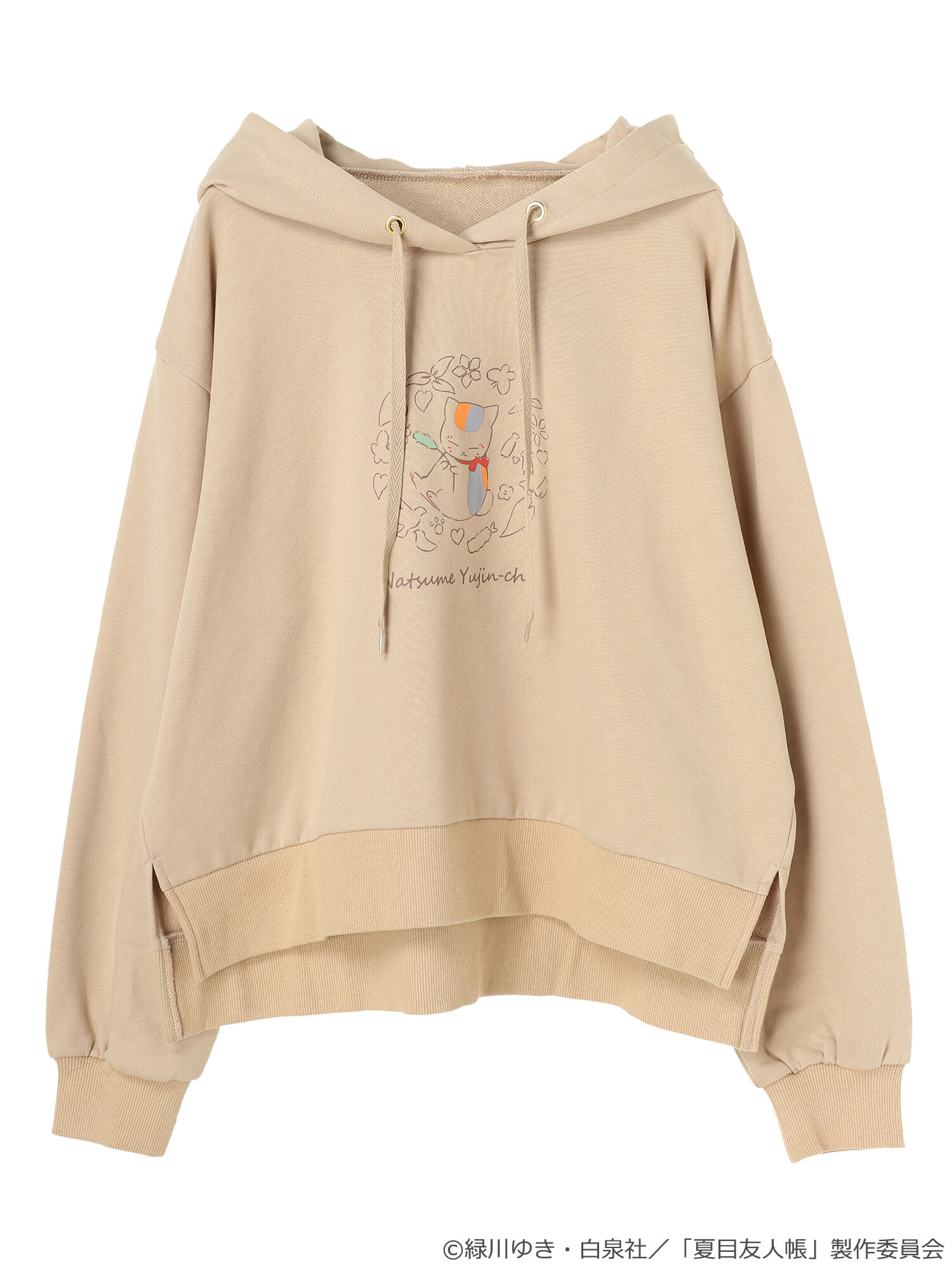 予備生産分 夏目友人帳 サイドスリットパーカー アイボリー ベージュ Earth Music Ecology アースミュージックアンドエコロジー のレディースカットソー 1f11l1c0400 ファッション通販のstripe Club
