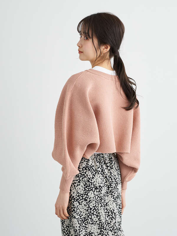 ニットショートカーディガン ピンク ベージュ モカ イエロー Earth Music Ecology アース ミュージックアンドエコロジー のレディースカーディガン 1d11l2d00 ファッション通販のstripe Club