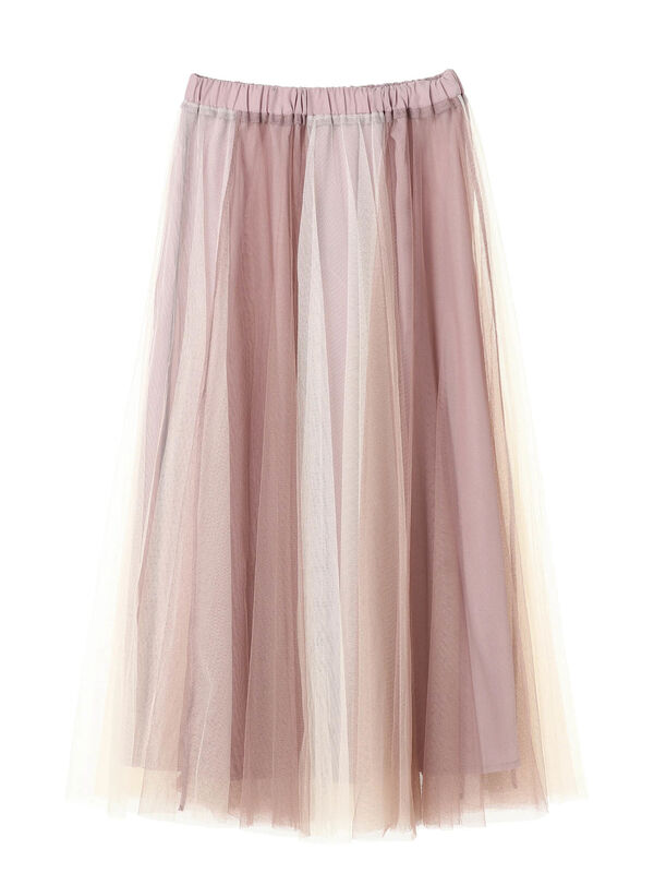 アウトレット Slj 配色リバーシブルチュールスカート グレー ピンク グリーン Earth Music Ecology アース ミュージックアンドエコロジー のレディーススカート 1p12l0l0400 ファッション通販のstripe Club