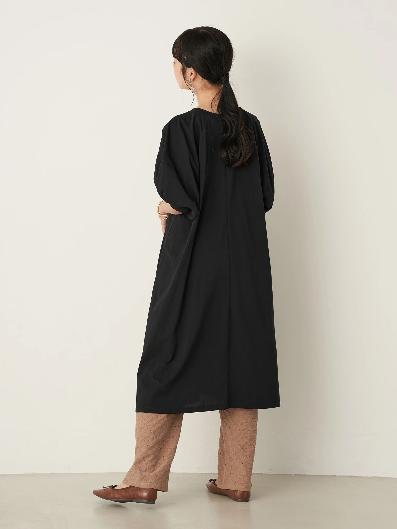アウトレット】【WEB限定】[SET2点]ワンピース+カットレースパンツ 