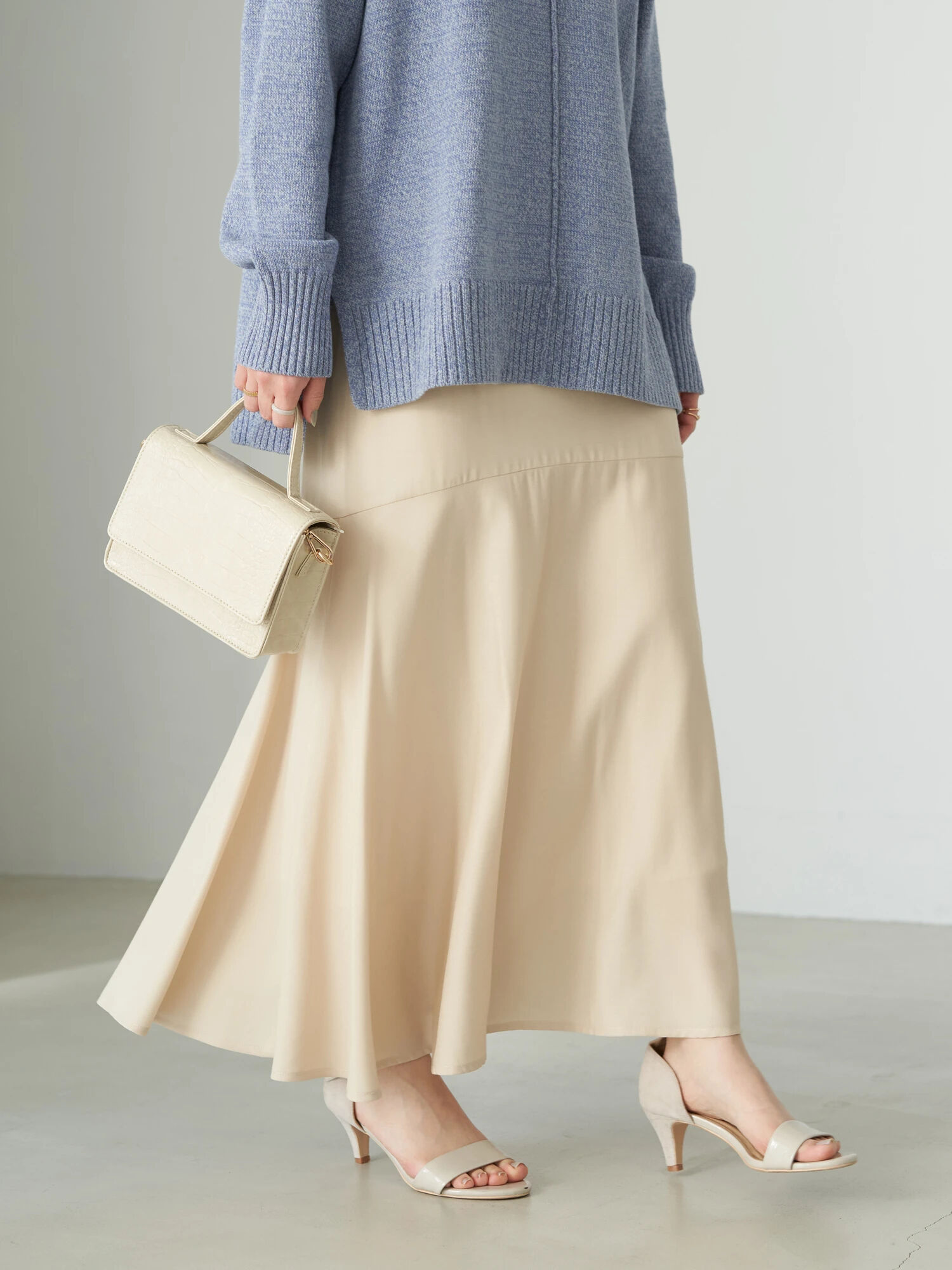 アウトレット】【大きい・小さいサイズ(WEB限定)】切り替えフレア  