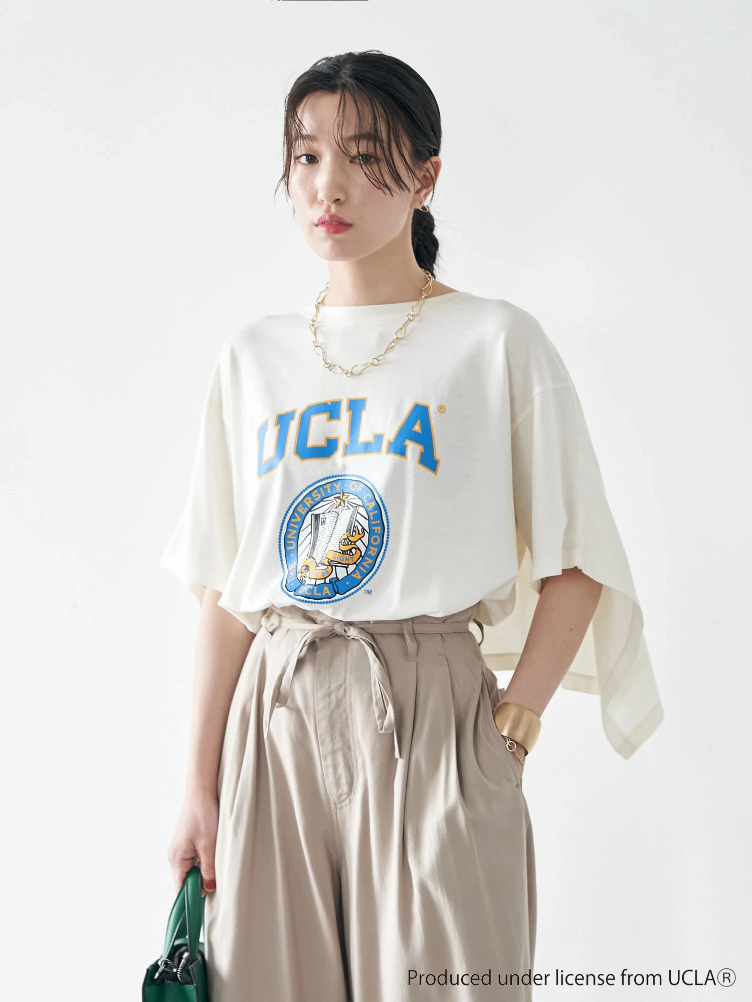 【アウトレット】別注 UCLA バックフリルTシャツ（オフホワイト