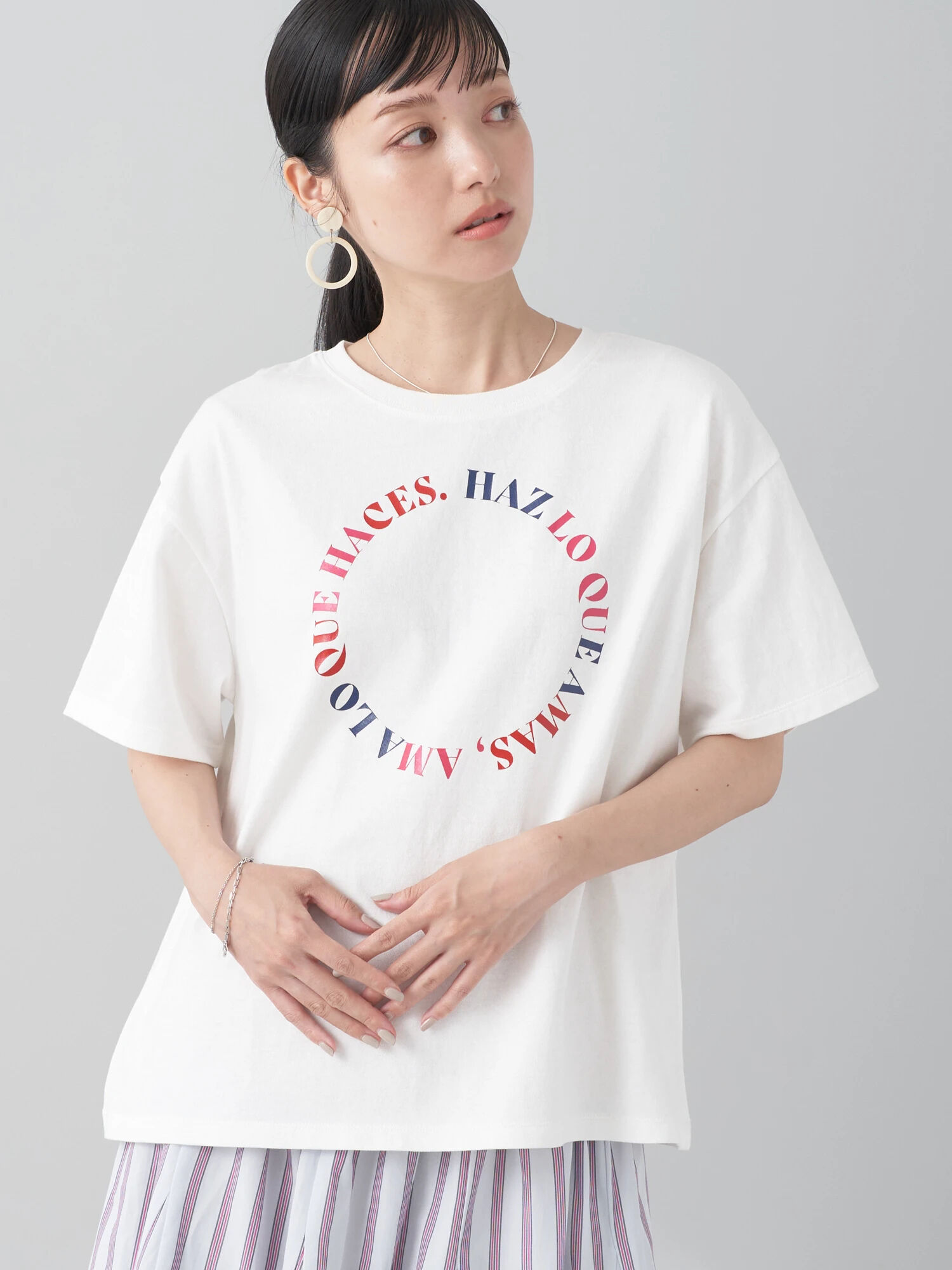 ☆MM6 Maison Margiela☆サークルロゴ ドレープ Tシャツ