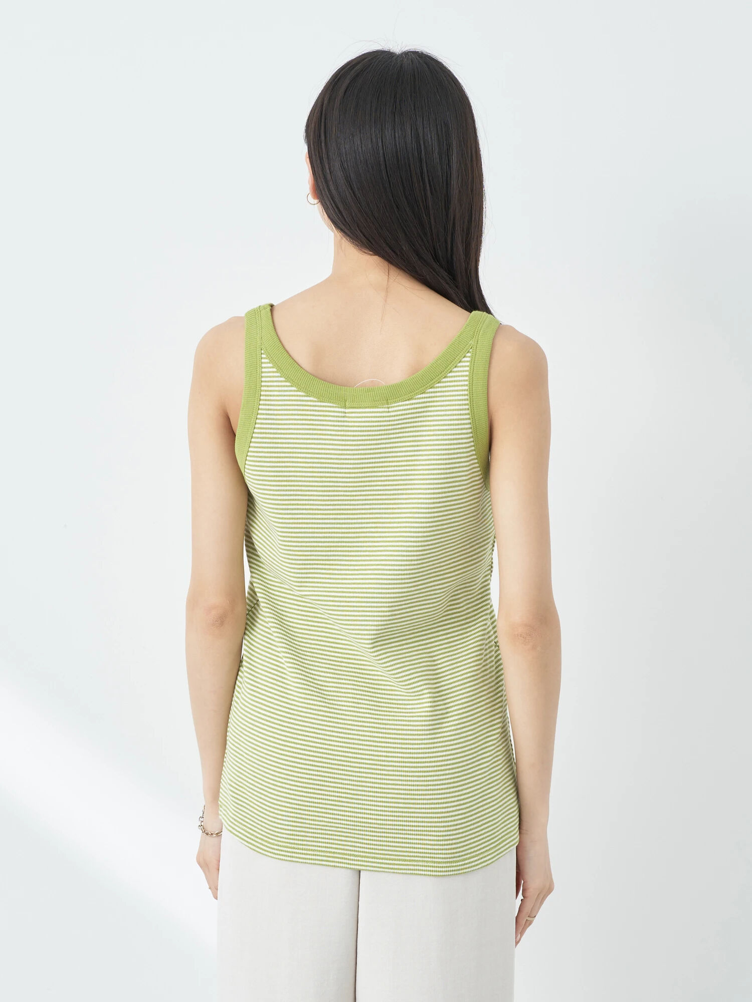 エレス レディース タンクトップ トップス Matins Striped Cotton Tank