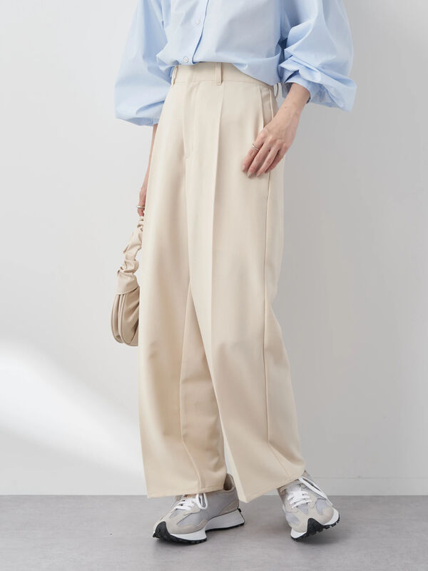 TAUPE レジメンタルストライプニットパンツ IVORY size2 | www 