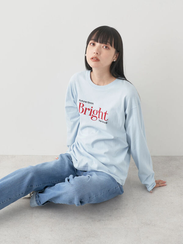 レギュラーロゴロンTee（オフホワイト/チャコールグレー/ブラウン