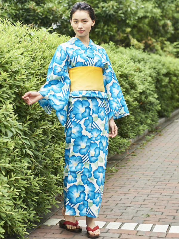 アウトレット 古着 ブルーハワイ浴衣 ブルー E Hyphen World Gallery イーハイフンワールドギャラリー のレディース浴衣 i ファッション通販のstripe Club