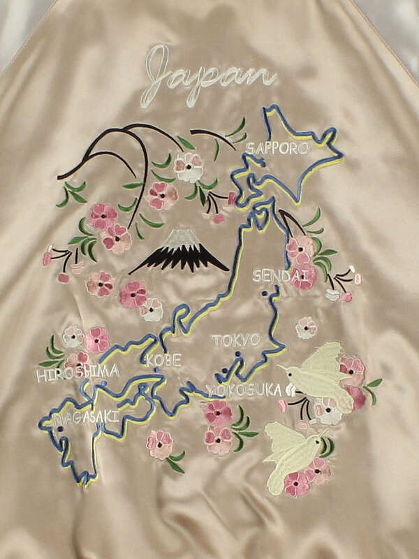アウトレット バック刺繍ブルゾン ピンク ベージュ ネイビー E Hyphen World Gallery イーハイフンワールドギャラリー のレディースブルゾン 171i230 ファッション通販のstripe Club