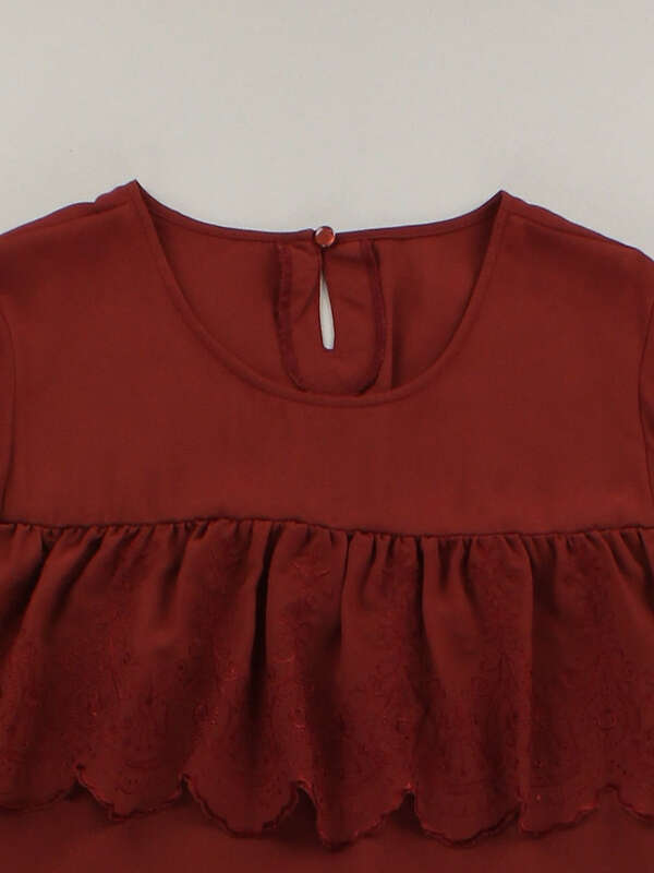 アウトレット 刺繍スカラップセットアップ ブラック テラコッタ E Hyphen World Gallery イーハイフンワールドギャラリー のレディースワンピース h ファッション通販のstripe Club