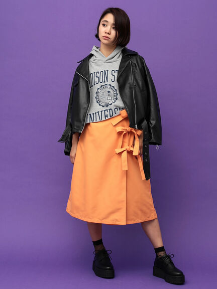 E hyphen world gallery MANIA リボン巻きキュロットパンツ