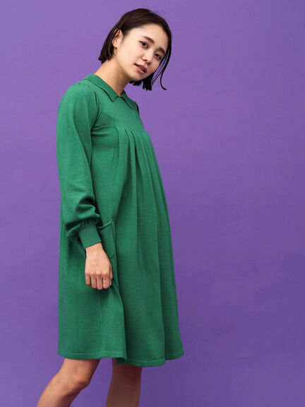 E hyphen world gallery MANIA タックニットワンピース