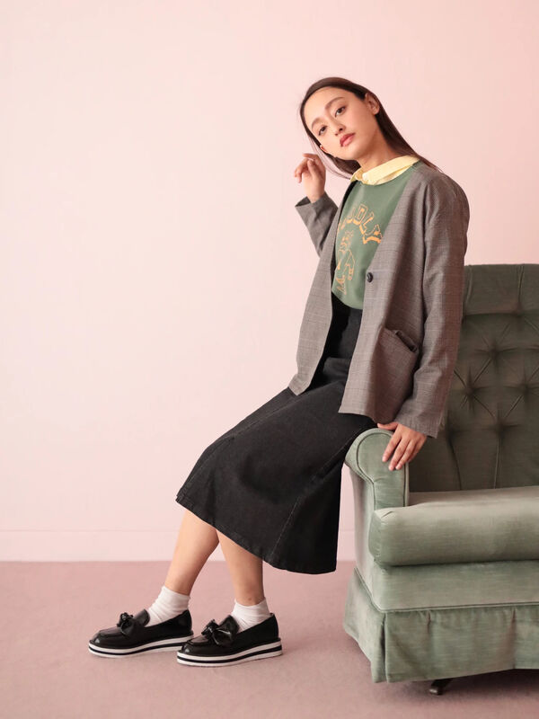 アウトレット 古着 グレンチェックノーカラージャケット グレー ベージュ E Hyphen World Gallery イーハイフンワールドギャラリー のレディースジャケット 181i159 ファッション通販のstripe Club アウトレット 古着 グレンチェックノーカラージャケット グレー ベージュ E Hyphen World Gallery イーハイフンワールドギャラリー のレディースジャケット 181i159 ファッション通販のstripe Club