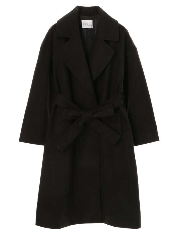 アウトレット ガウンコート ブラック ブラウン キャメル E Hyphen World Gallery イーハイフンワールドギャラリー のレディースコート 184i314 ファッション通販のstripe Club