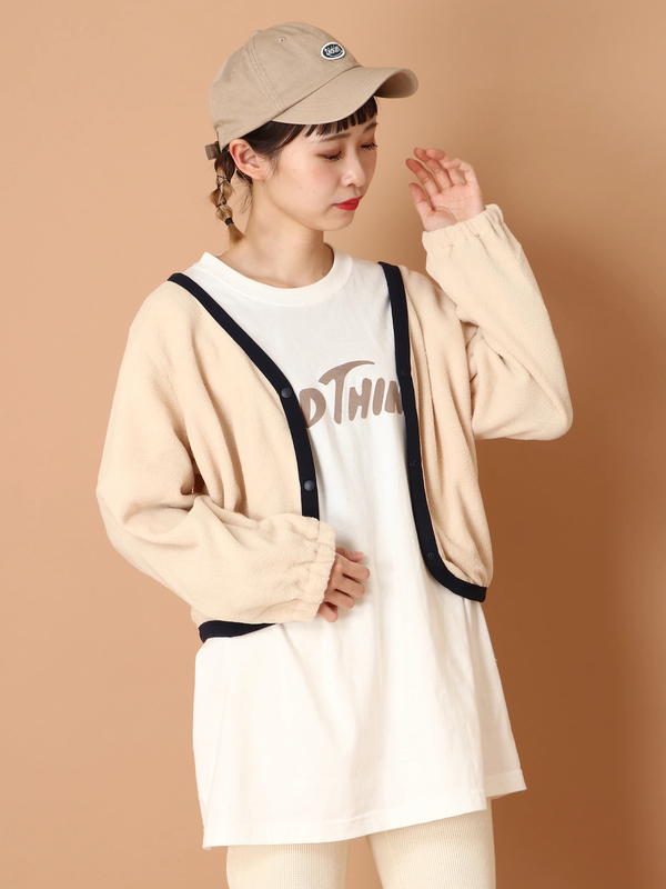 フリースバルーンカーディガン ブラック ベージュ E Hyphen World Gallery イーハイフンワールドギャラリー のレディースカットソー 1d300 ファッション通販のstripe Club フリースバルーンカーディガン ブラック ベージュ E Hyphen World Gallery イーハイフンワールドギャラリー のレディースカットソー 1d300 ファッション通販のstripe Club