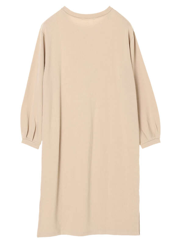 ニコラ掲載商品 スウェットロングワンピース オフホワイト ブラック ベージュ カーキ E Hyphen World Gallery イーハイフンワールドギャラリー のレディースワンピース 1h922 ファッション通販のstripe Club