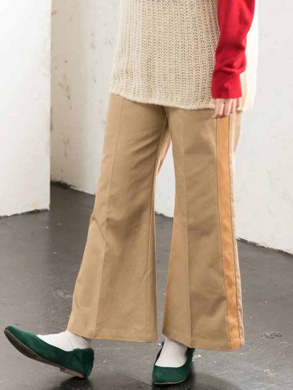 アウトレット 三戸なつめさんコラボ ベルボトムパンツ レッド キャメル E Hyphen World Gallery イーハイフンワールドギャラリー のレディースパンツ f ファッション通販のstripe Club アウトレット 三戸なつめさんコラボ ベルボトムパンツ レッド キャメル E Hyphen World Gallery イーハイフンワールドギャラリー のレディースパンツ f ファッション通販のstripe Club