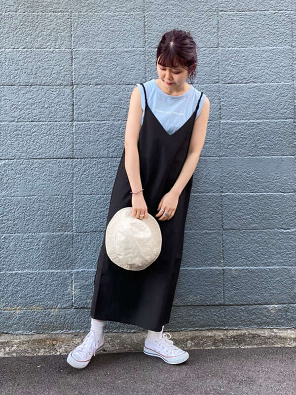 アウトレット キャミワンピース ブラック カーキ エクリュ E Hyphen World Gallery イーハイフン ワールドギャラリー のレディースワンピース 2b02l0h0900 ファッション通販のstripe Club